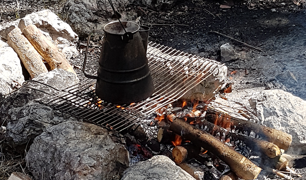 Feuer und Flamme am Baggersee